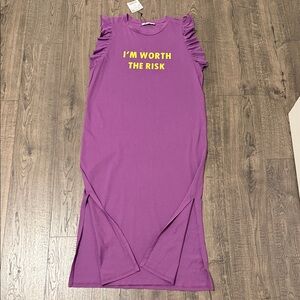 Zara Purple Long Summer Dress